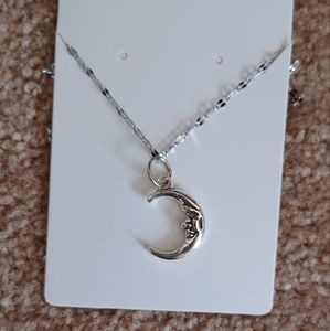 Moon pendant necklace